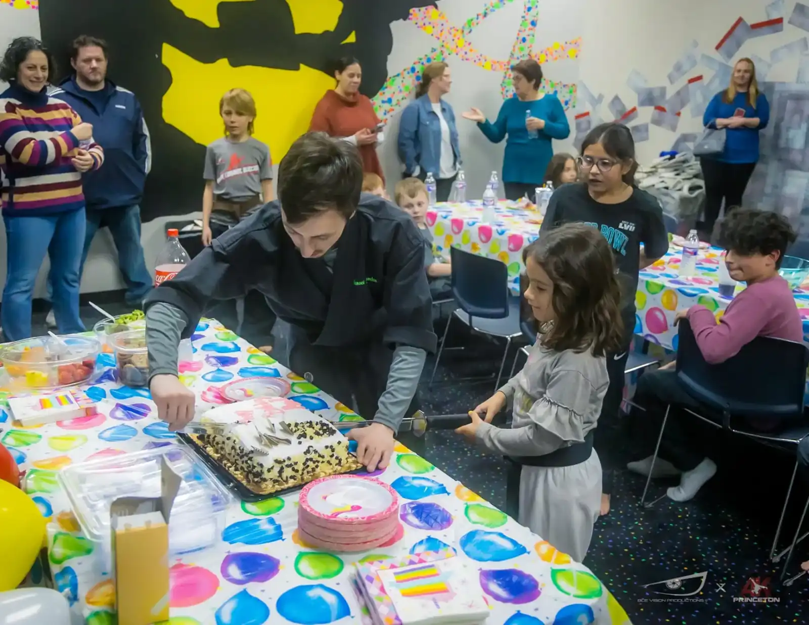 Birthday cake celebration at AmeriKick Princeton